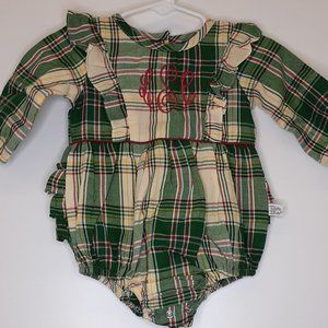 Ruffle Butts Hollis Plaid Bubble Romper